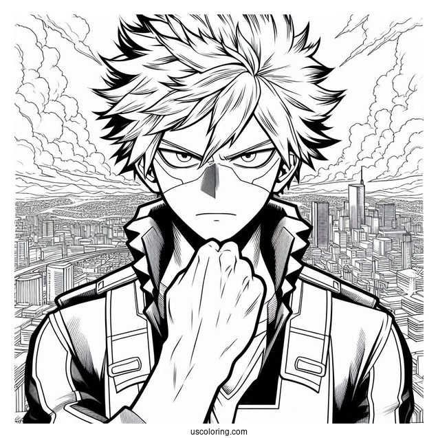 My Hero Academia Coloring Page The Movie Poster