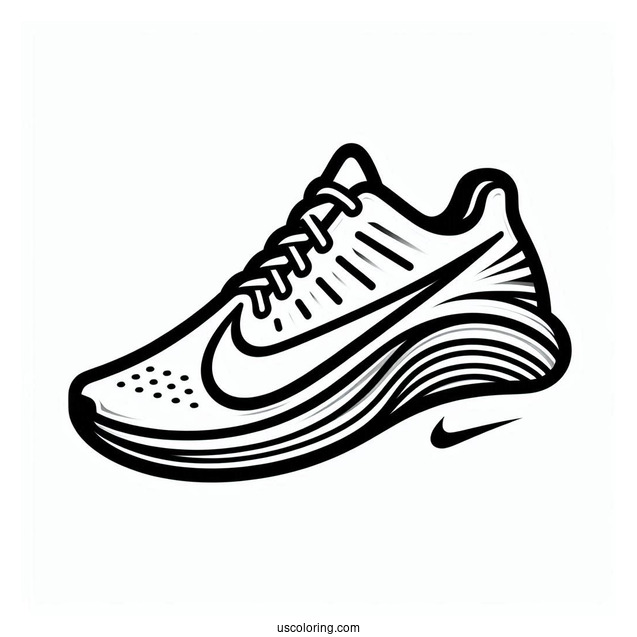 Nike Coloring Page Of Logo