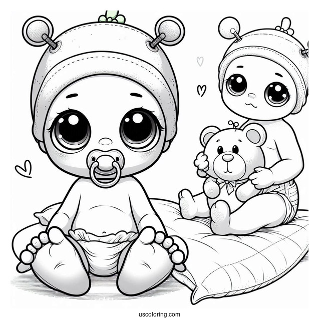 Baby Hulk Coloring Page