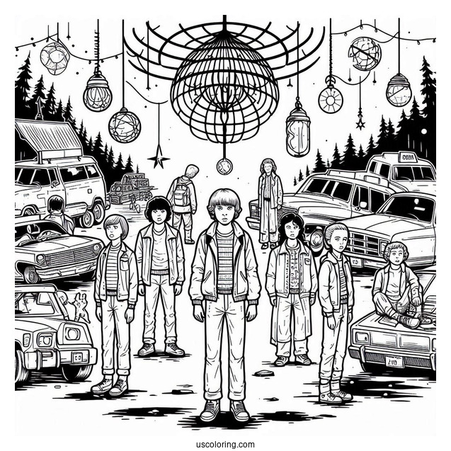 Season 1 Stranger Things Coloring Sheet_