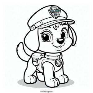 Ryder Character Coloring Sheet