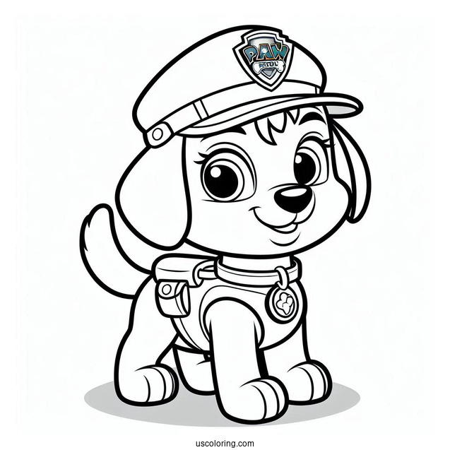 Ryder Character Coloring Sheet