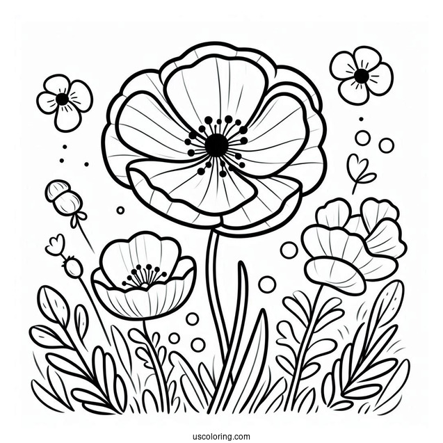 Poppy Playtime Coloring Page Of Easy Poppy For Kids