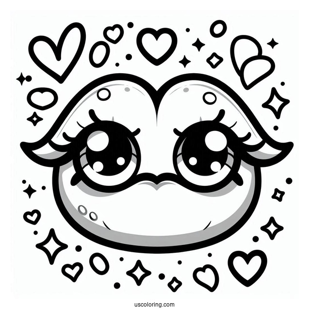 Cartoon Lippy Lips Shopkins