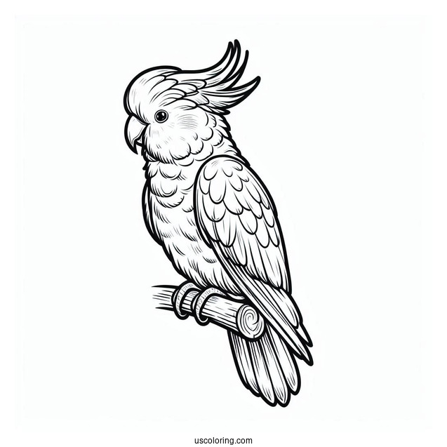 Cockatoo Parrot To Color