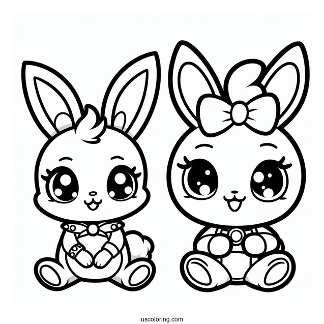 Sunny Bunnies Coloring Page Logo Big Boo, Turbo, Shiny, And Iris