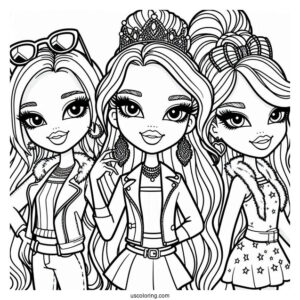 Detailed Bratz Coloring Page