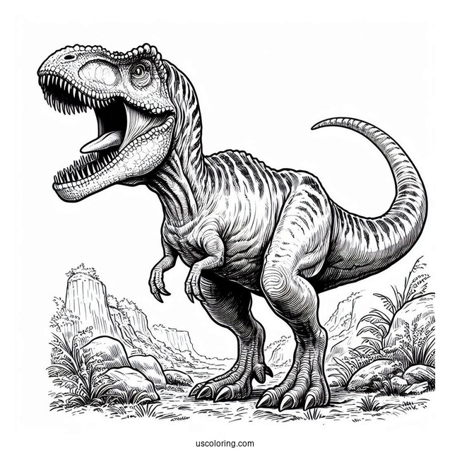 Roaring Baryonyx Dinosaur