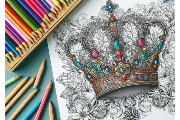 Crown Coloring Pages Featured Image