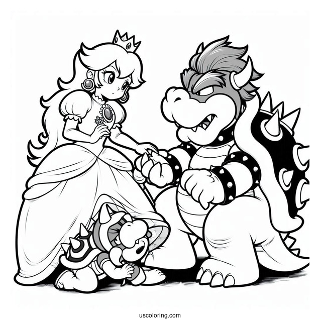 Bowser Kidnapping Princess Peach