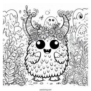 My Singing Monsters Coloring Page Of Kayna In The Forest