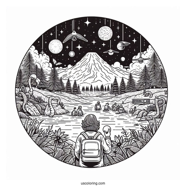 Season 1 Stranger Things Coloring Sheet_