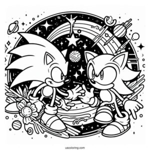 Sonic Logo Coloring Sheet