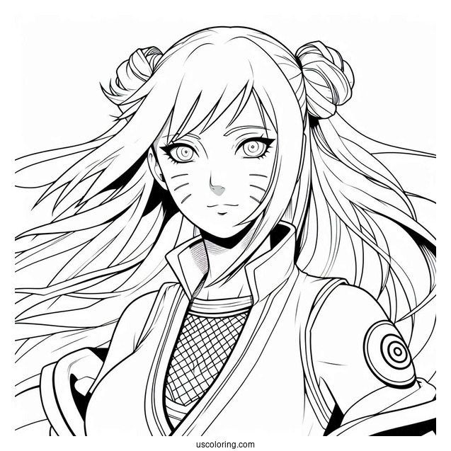 Jiraiya Ruffling Naruto Coloring Page For Kids