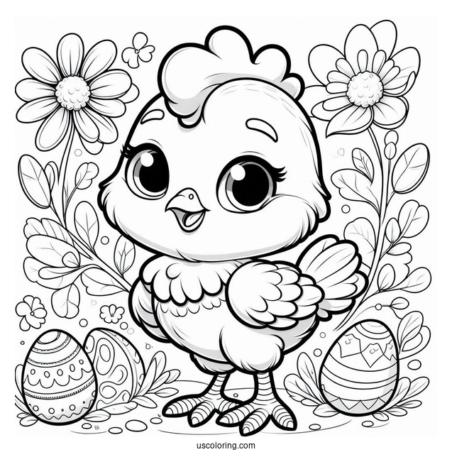 Ace Cluck From Chicken Little To Color