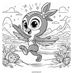 Rio Coloring Page Of Simple Blu And Jewel Coloring Page