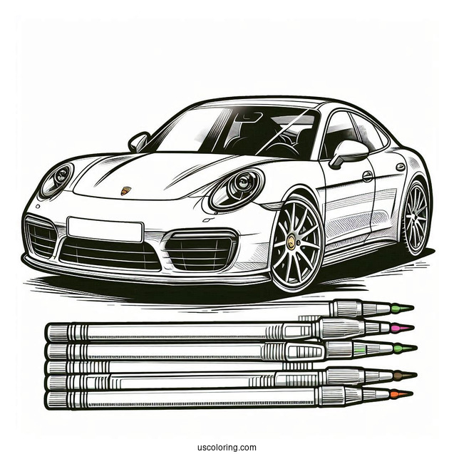 Coloring Page Of Porsche Panamera