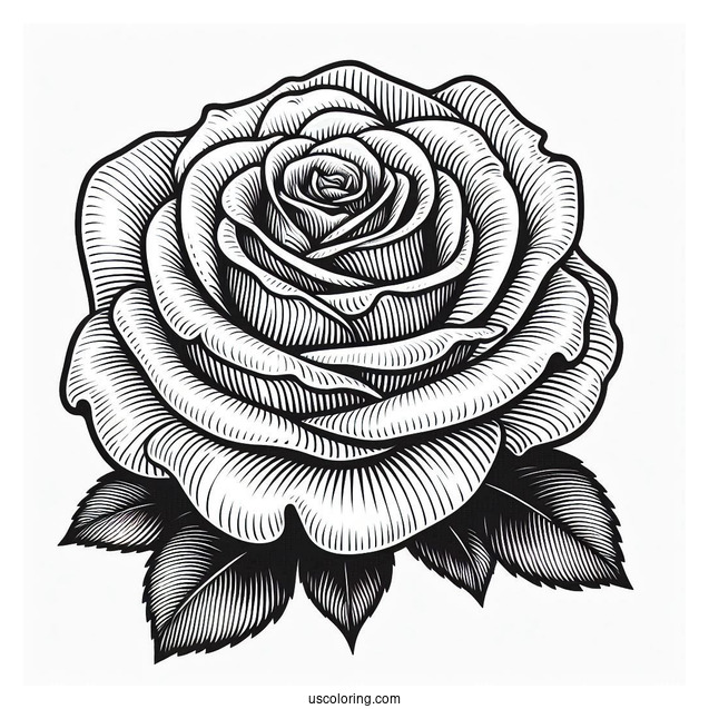 Head Of a Rose With Detailed Petals