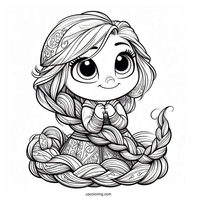 Coloring Sheet Of Pascal From Frozen