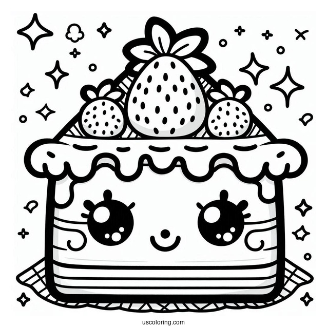 Nilla Slice Shopkins Coloring Page For Kids