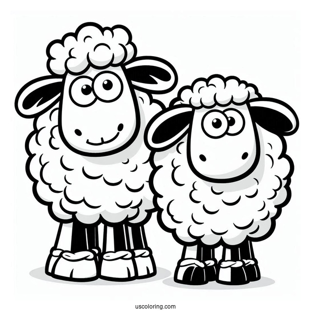 Coloring Page Of Shaun The Sheep