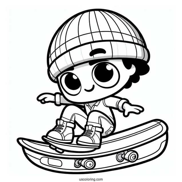 Cute Subway Surfers Coloring Page Amira