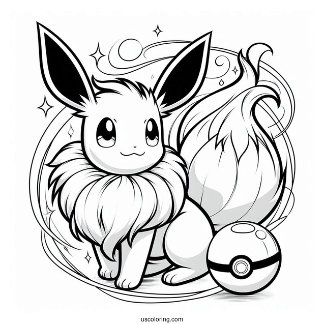 Eevee Summoned From PokeBall