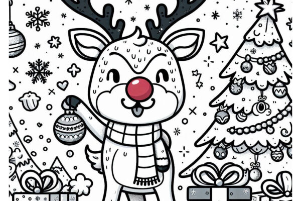Rudolph Coloring Pages (Free PDF Printables)
