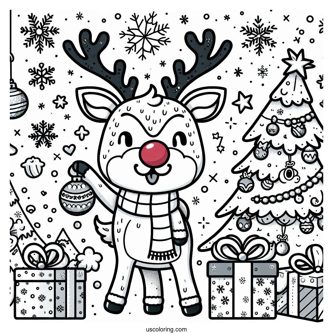 Rudolph Coloring Pages (Free PDF Printables)