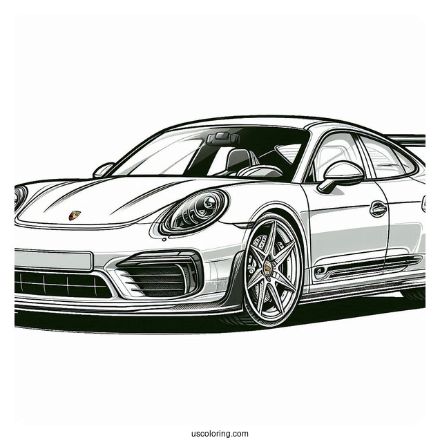 Coloring Page Of Porsche Panamera