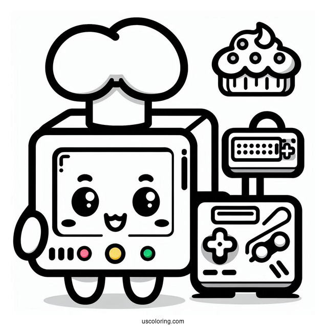 Sprunki Coloring Page Of Kawaii Mr Fun Computer