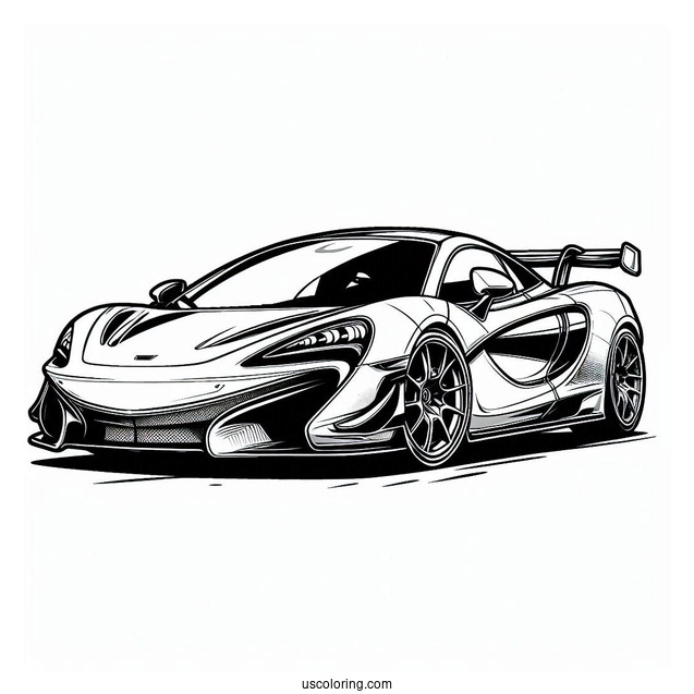 McLaren Coloring Page For Kids
