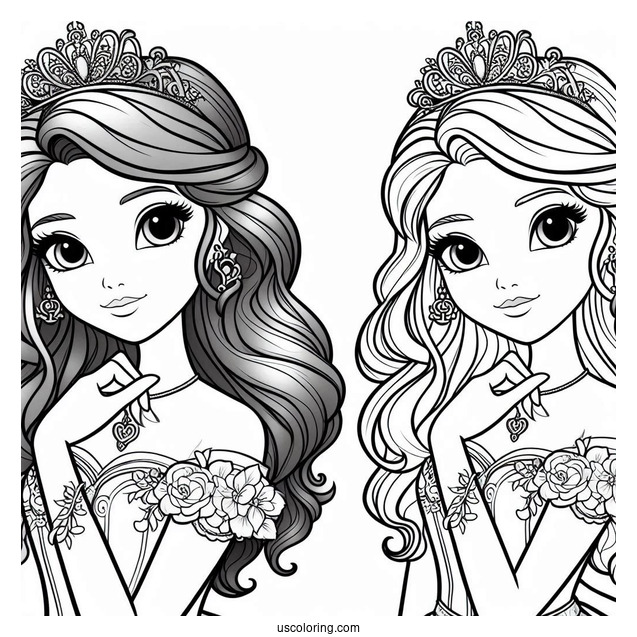 Princess Coloring Page Of Teenage Sofia The First