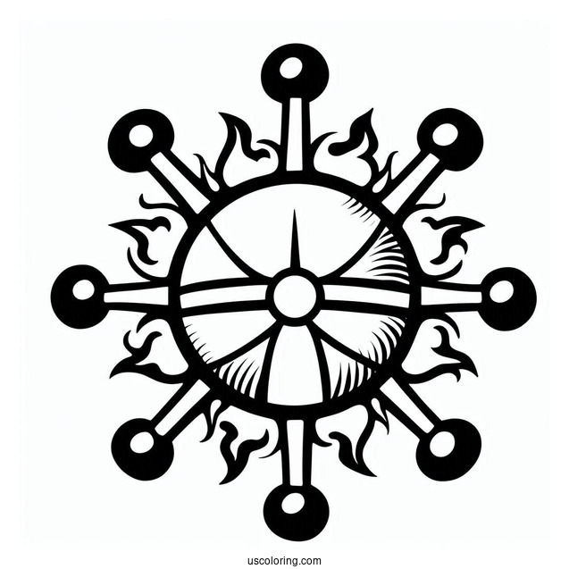 Easy One Piece Coloring Page Of Logo