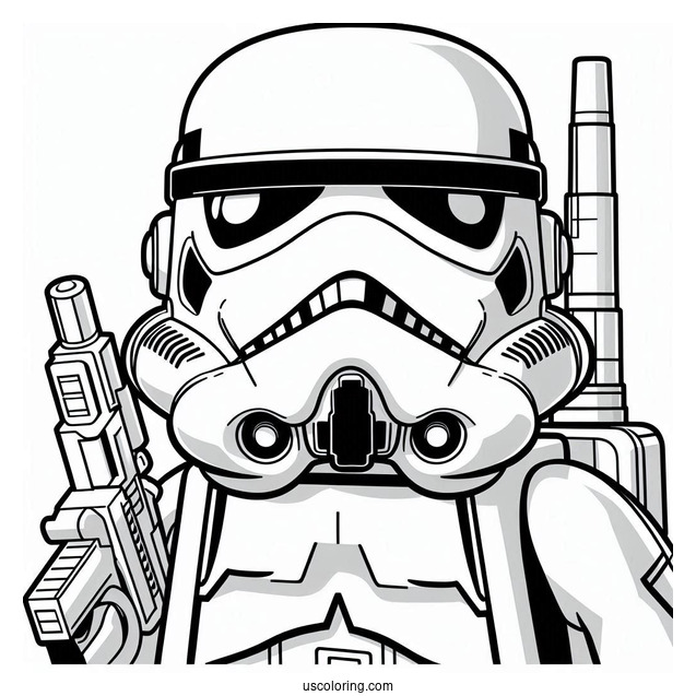Lego Stormtrooper Coloring In For Preschoolers