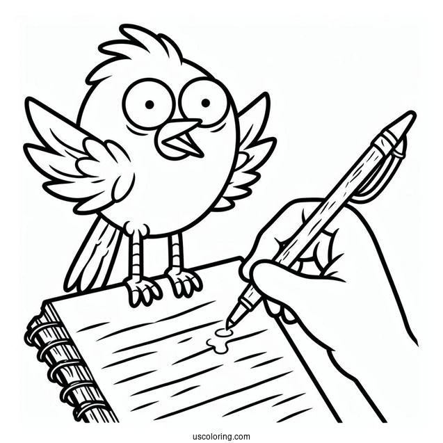 Birdperson From Rick And Morty To Color