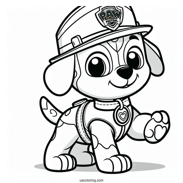 Coloring Page Of Zuma From Paw Patrol