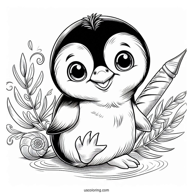 Snares Penguin Coloring Page For Kids