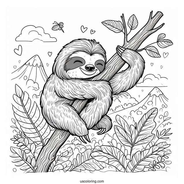 Sloth From Zootopia Coloring Sheet