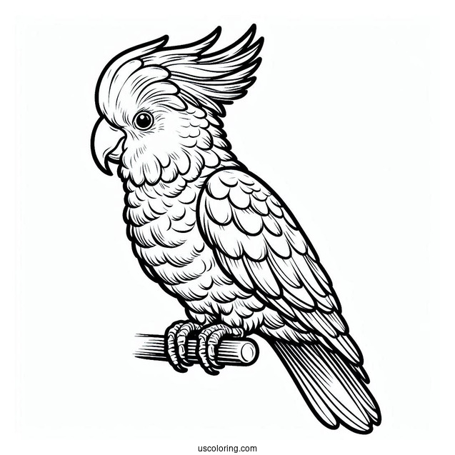 Cockatoo Parrot To Color