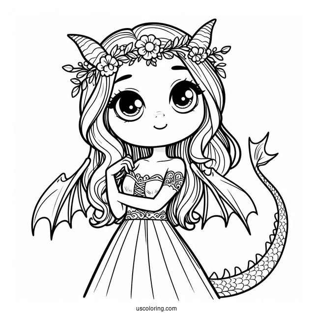 Girl Dragon From Shrek To Color