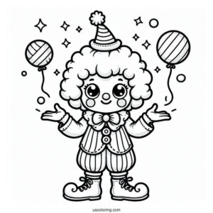 Cute Juggling Clown