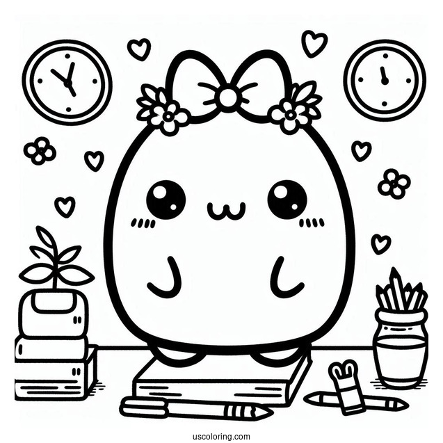 Sumikko Gurashi Coloring Page In The Classroom