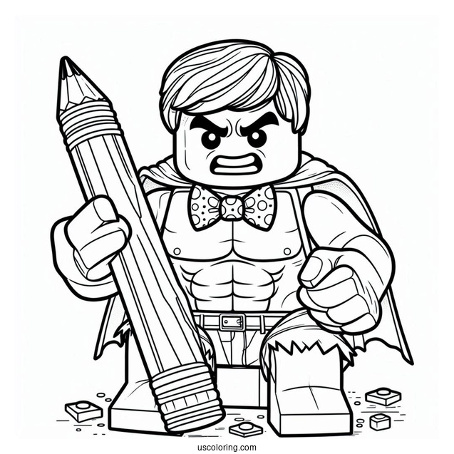 Lego Hulk Coloring In Sheet