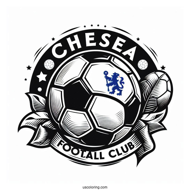 Chelsea Football Club Logo To Color