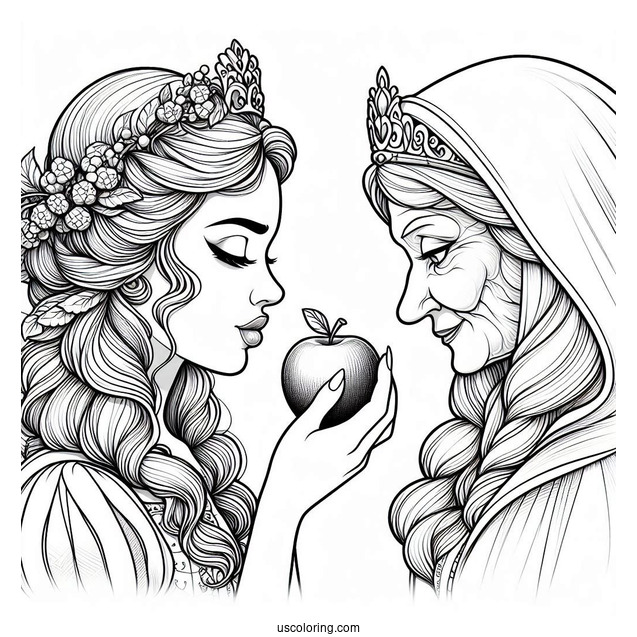 Queen Grimhilde Giving The Poisoned Apple