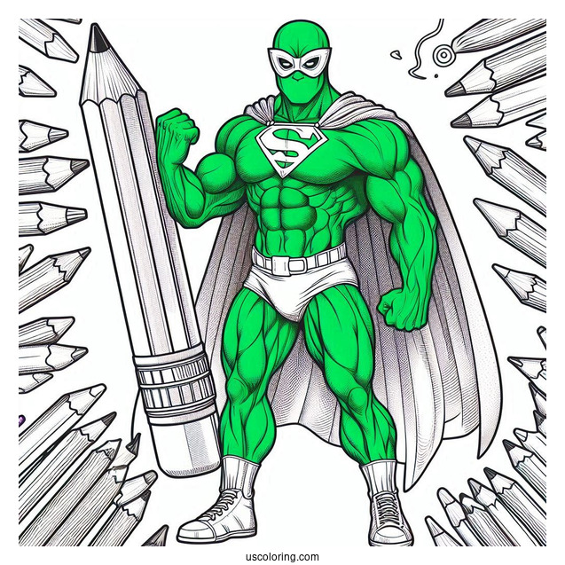 The Hulk Coloring Page Behind Spider Man For Kids