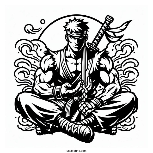 Street Fighter Coloring Page Of Logo