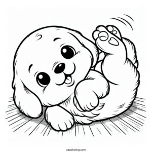 Puppy Rolling On the Floor