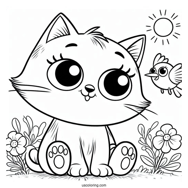 Pete The Cat With Yellow Bird